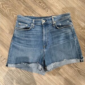 Rag & Bone Nina High Rise Denim Shorts Size 29 | Cuffed Hem